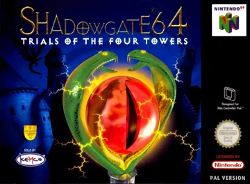 Shadowgate 64 - Trials of the Four Towers (Europe) (Es,It) box cover front